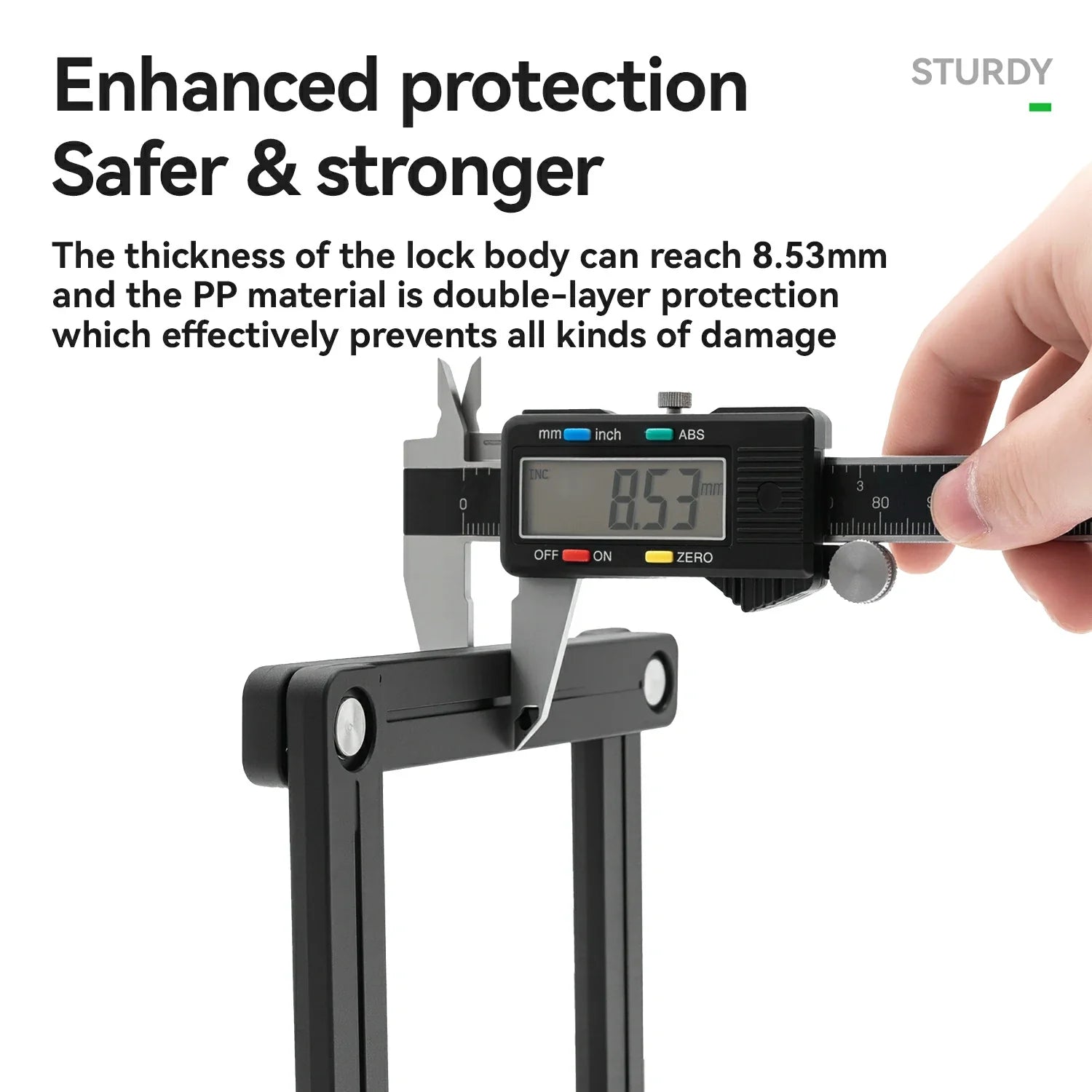 8-Section Folding Combination Bike Lock