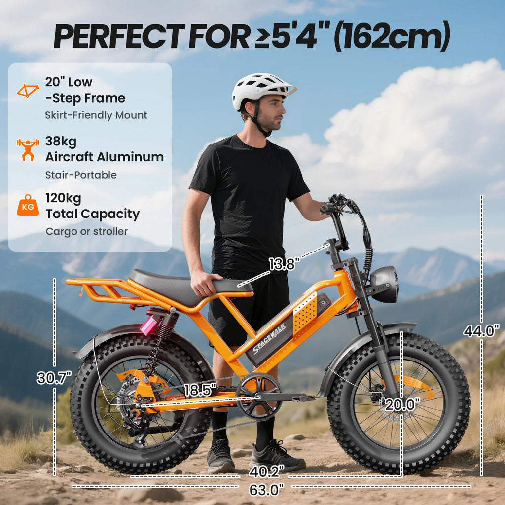 Electric Bike M7 for Teens 750W — 20" Wheels