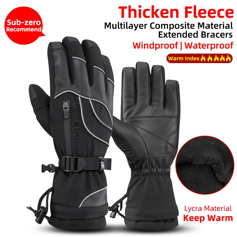 Winter Gloves Bicycle Motorcycle SBR Men Women