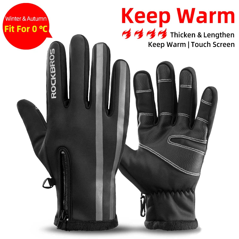 Cycling Gloves Thermal Autumn Winter Gloves