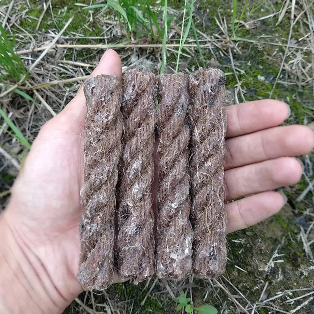 Waterproof Fire Starter Rope — 5-Pack Survival Tinder