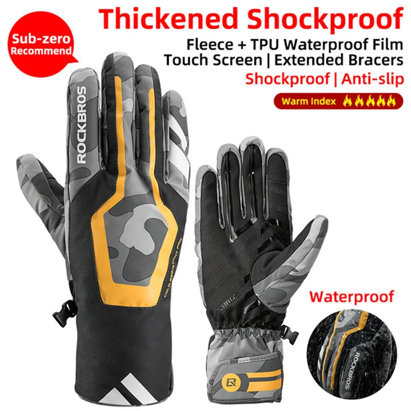 Winter Gloves Bicycle Motorcycle SBR Men Women