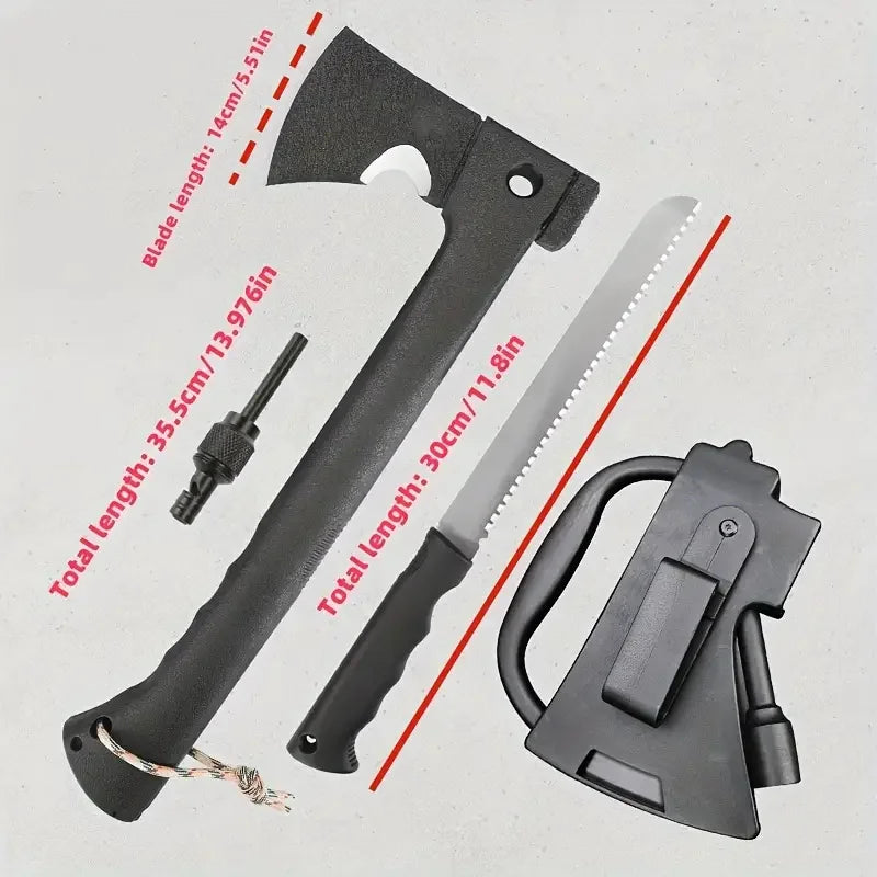 Survival Axe with Fire Starter — All-in-One Tool