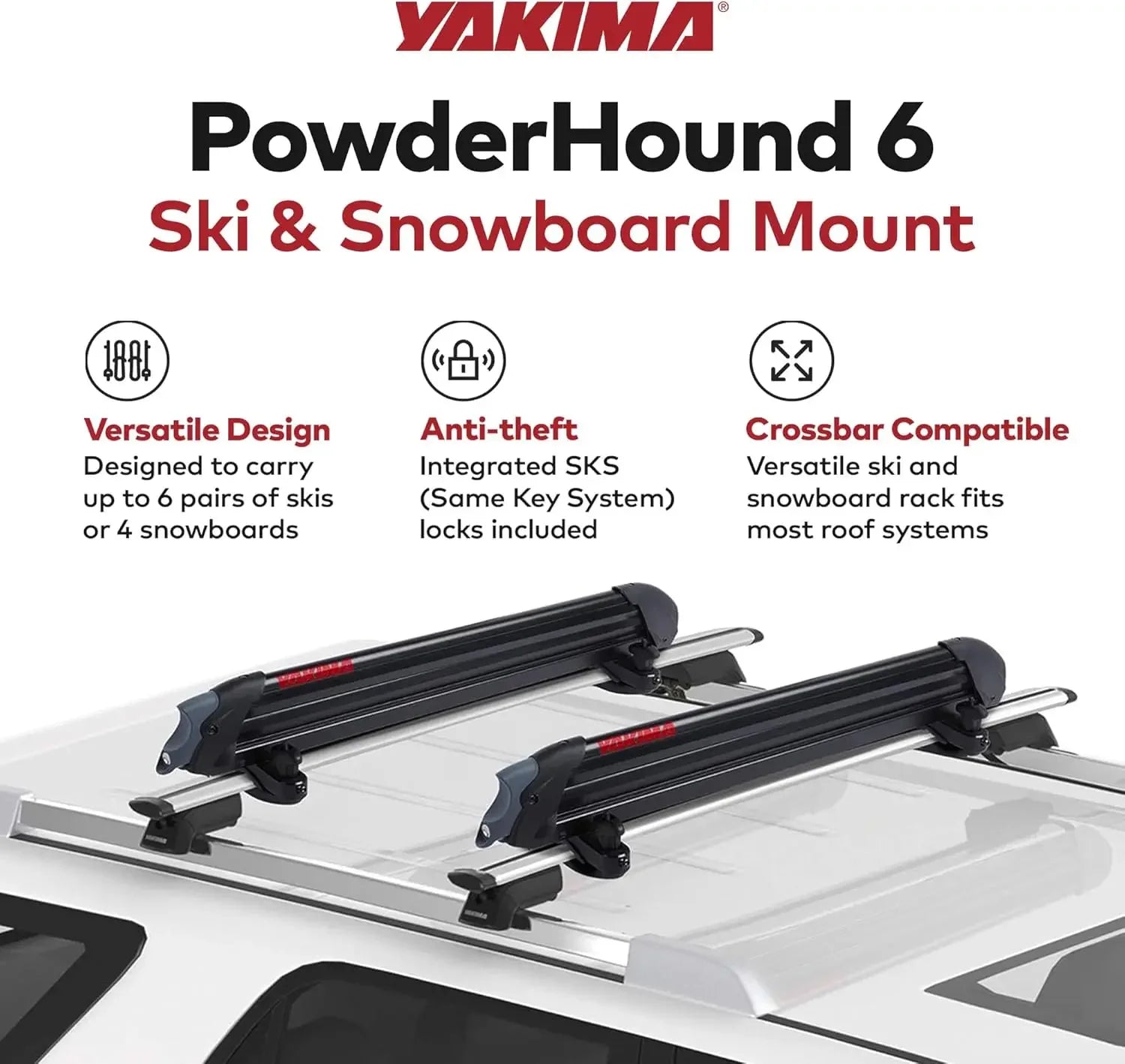 Ski & Snowboard Roof Rack — Car Carrier