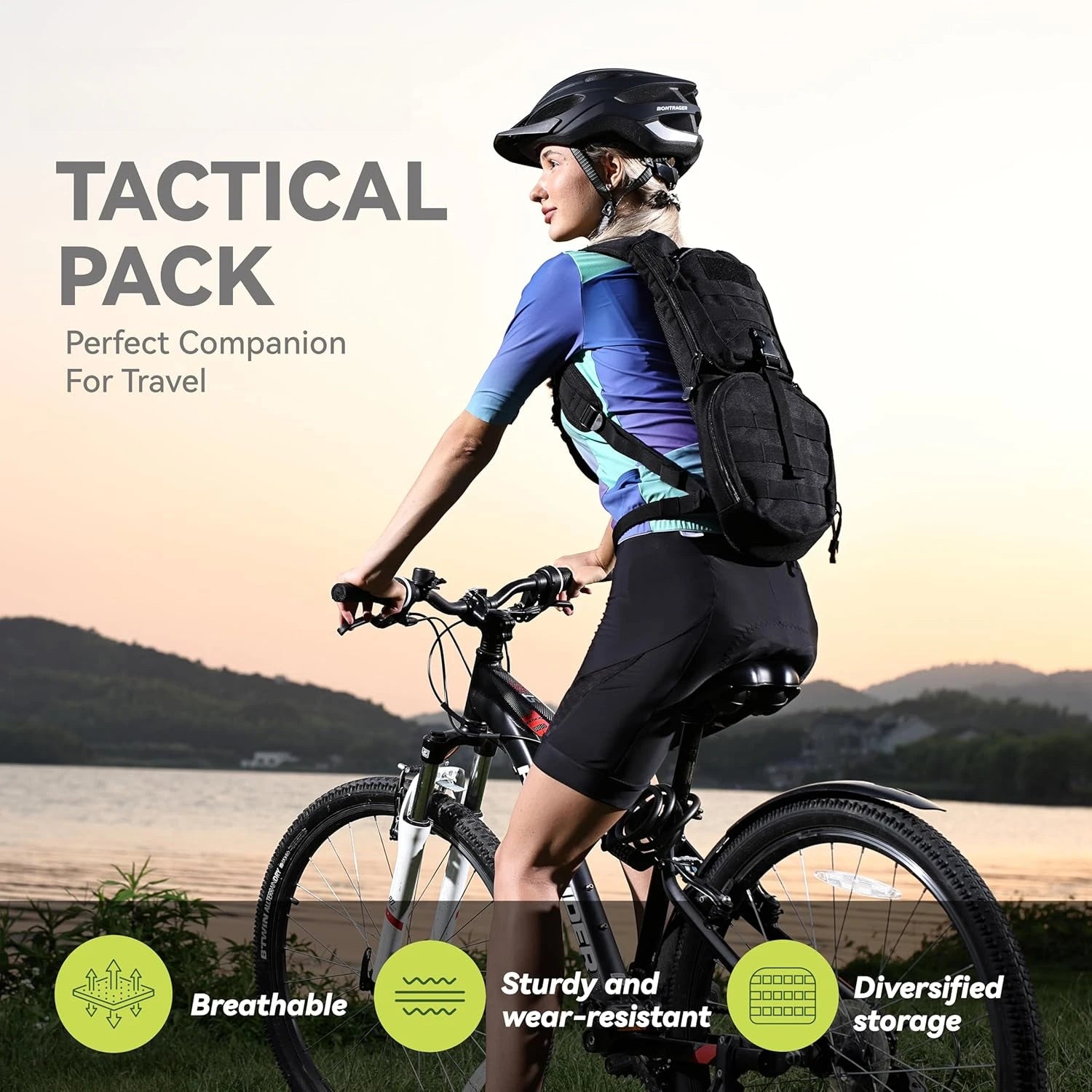 Tactical Hydration Backpack — 3L TPU Bladder