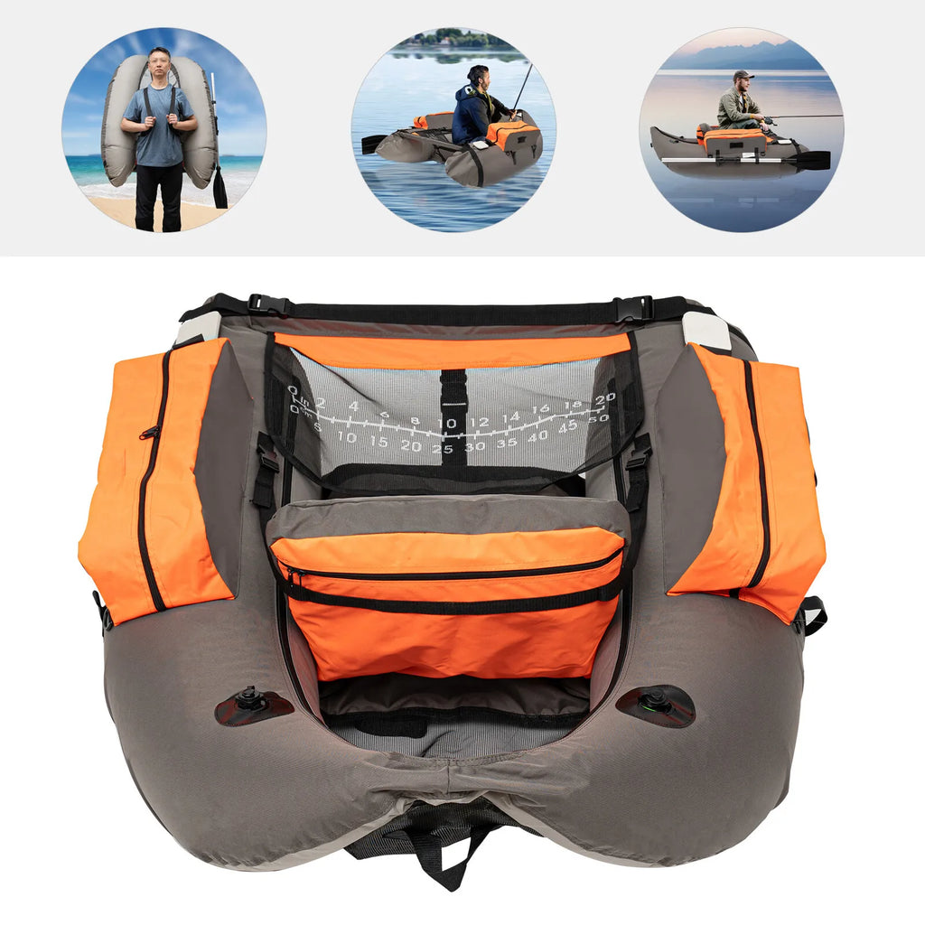 Portable Fishing Float Tube — Inflatable