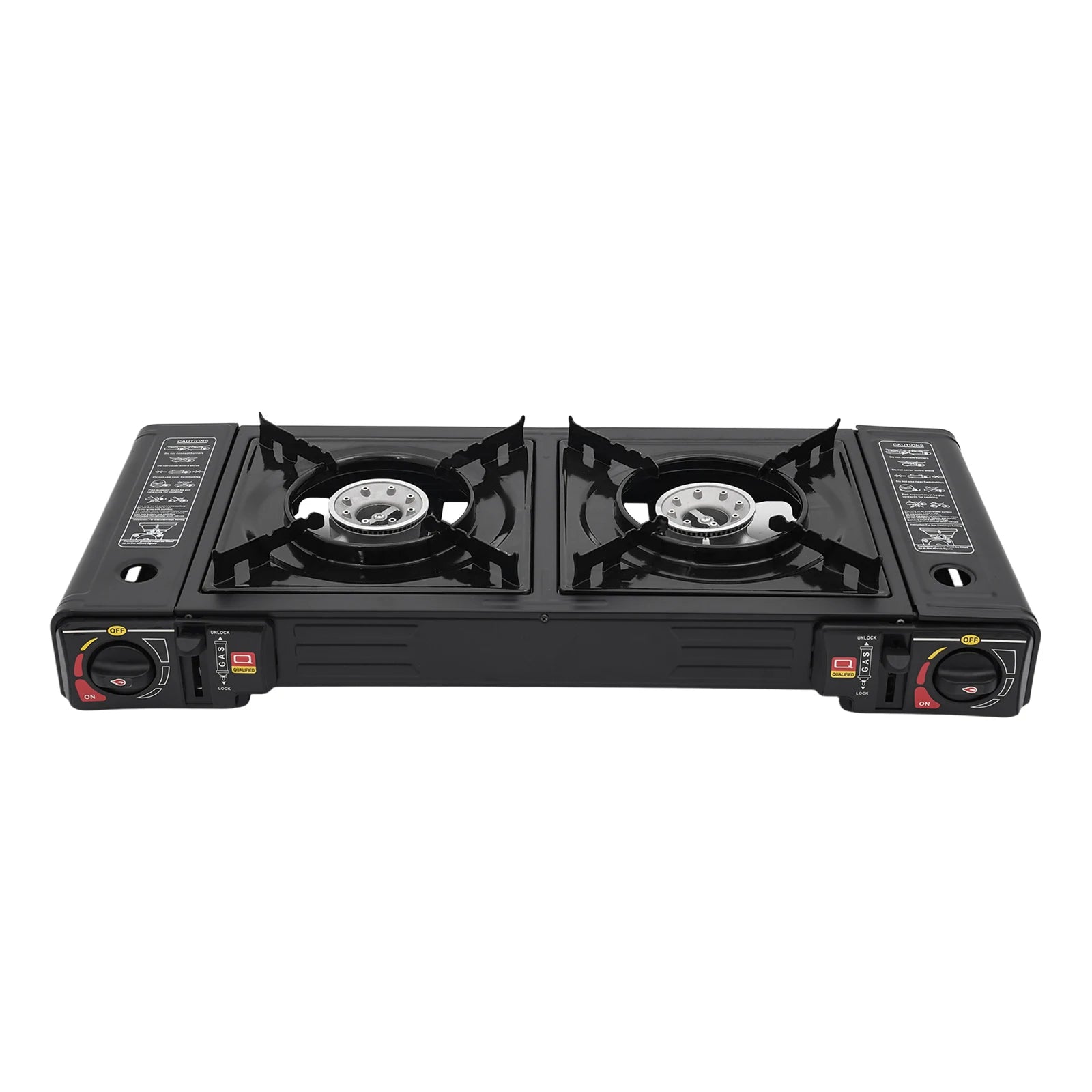 2-Burner Portable Butane Stove — Camping Cooktop