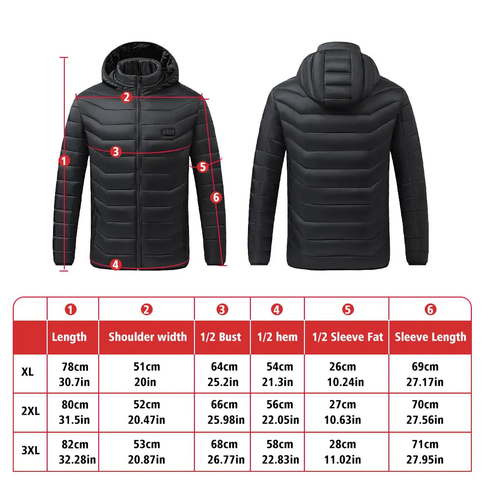 Heated Jacket — Smart Thermostat, 21 Heat Zones