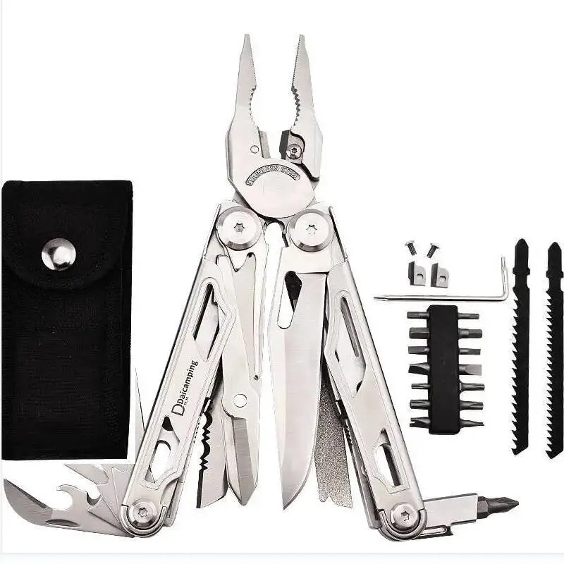 Multi-Tool Survival Pliers — Folding Knife Included