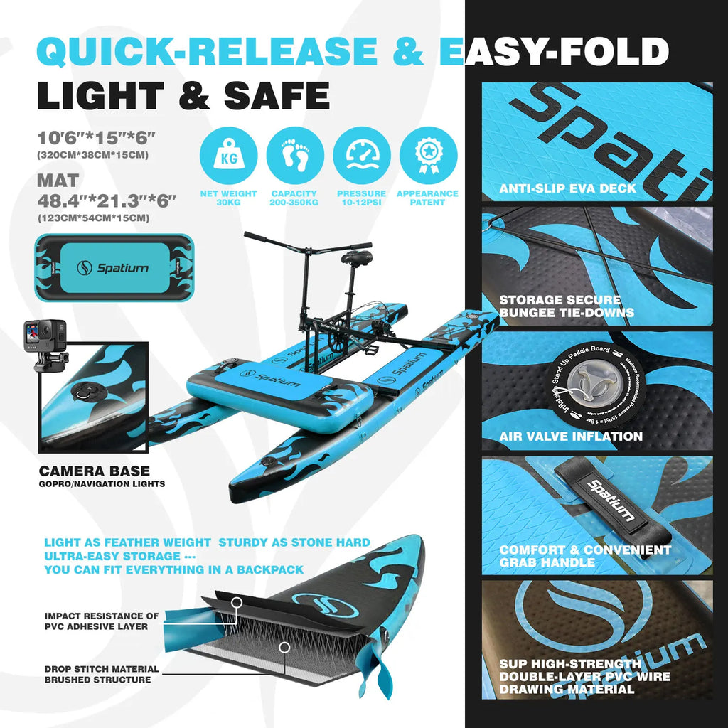 Water Bike 2.0 Inflatable Pedal Kayak