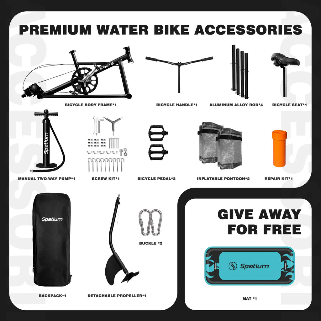 Water Bike 2.0 Inflatable Pedal Kayak