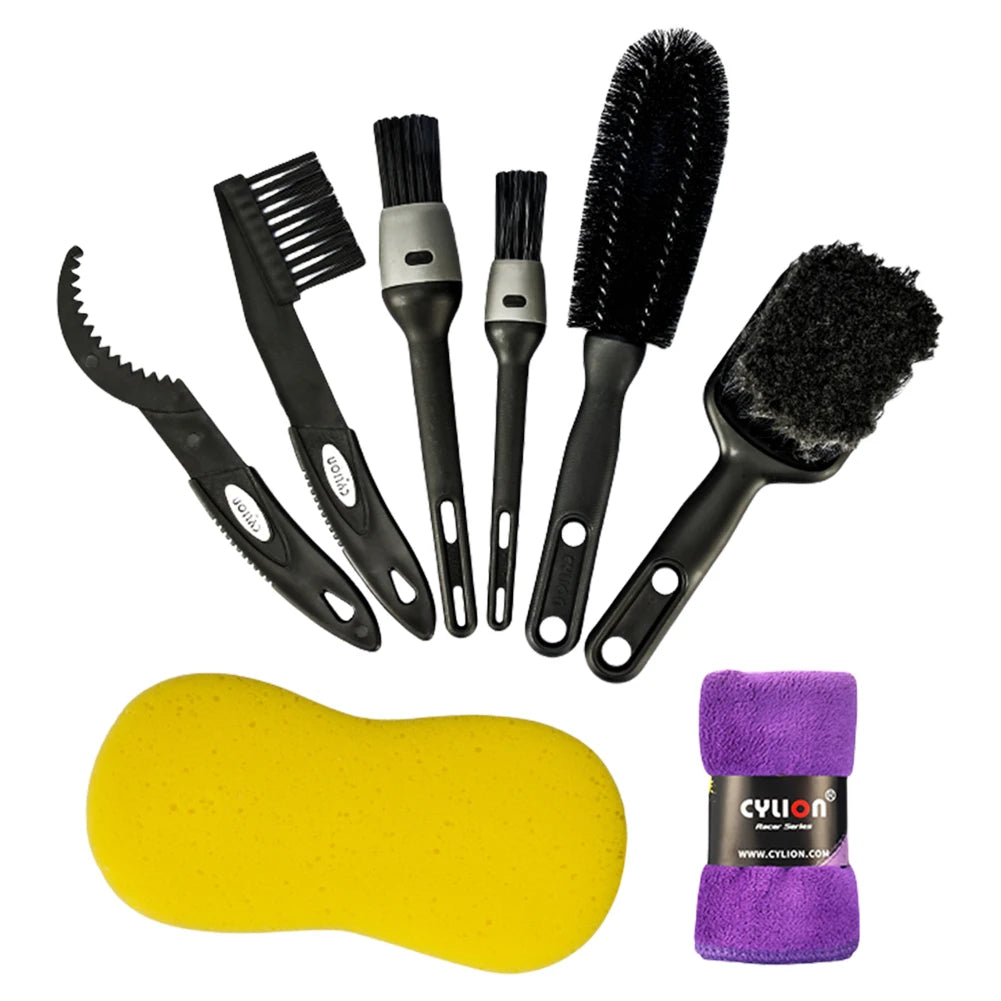 8pcs Bicycle Bike Cleaning Tools Set