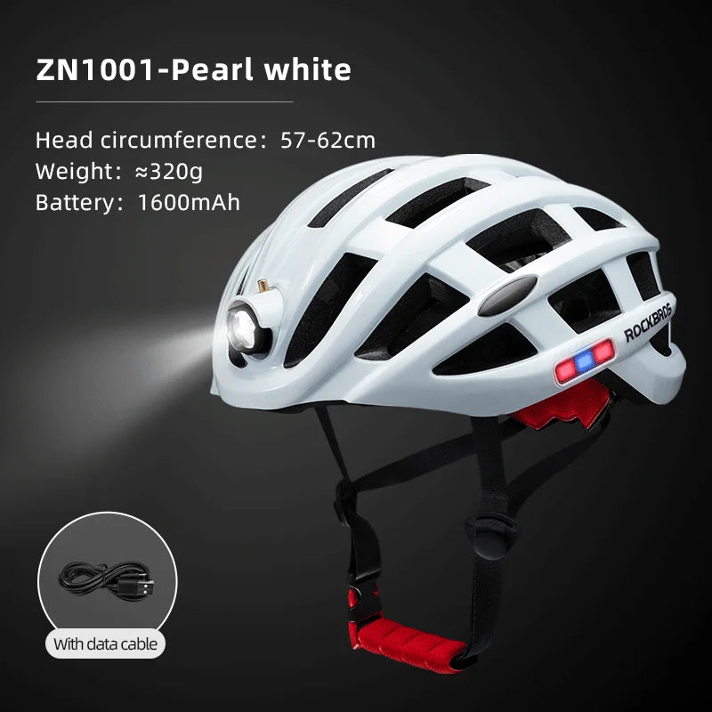 Cycling Light Helmet USB Charging Electric LED Front Light Helmet Night Cycling