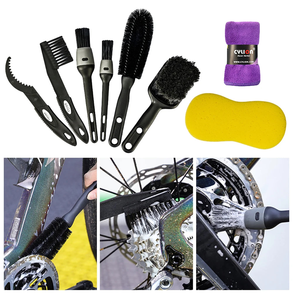 8pcs Bicycle Bike Cleaning Tools Set