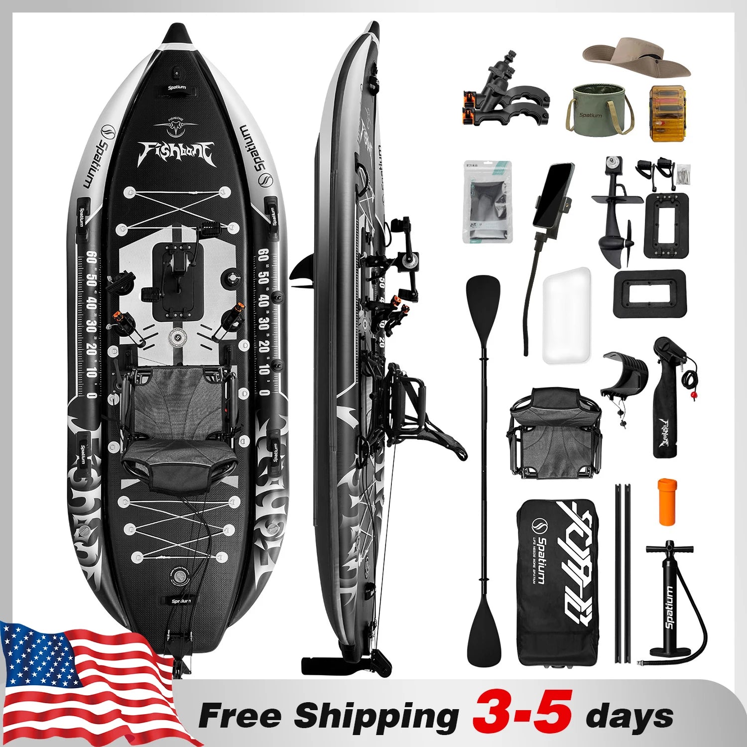 Pedal Drive Fishing Kayak — Hands-Free Propulsion
