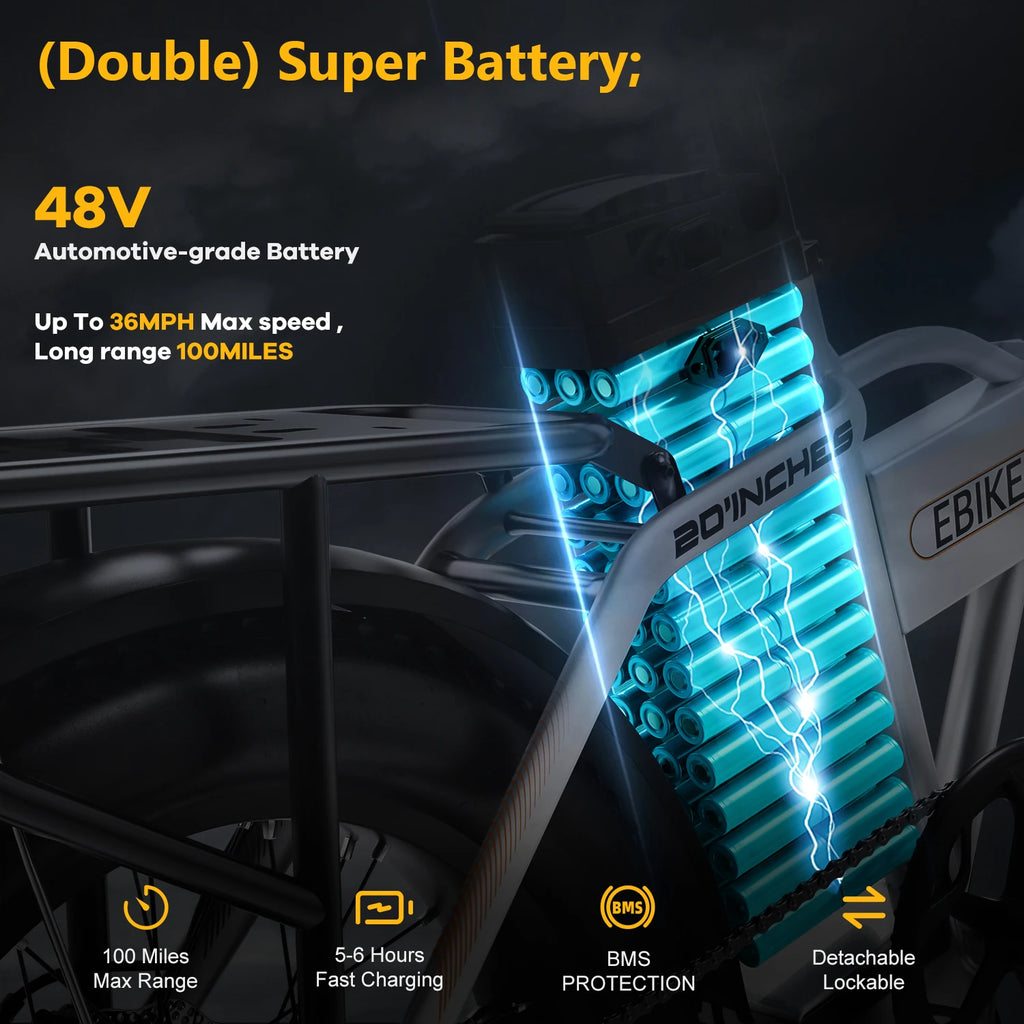 Foldable Electric Bike 1000W — Compact Power
