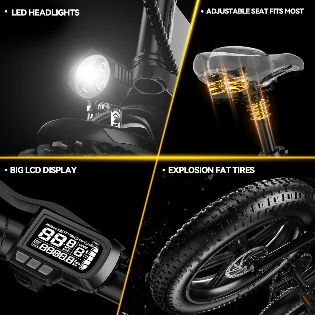 Foldable Electric Bike 1000W — Compact Power