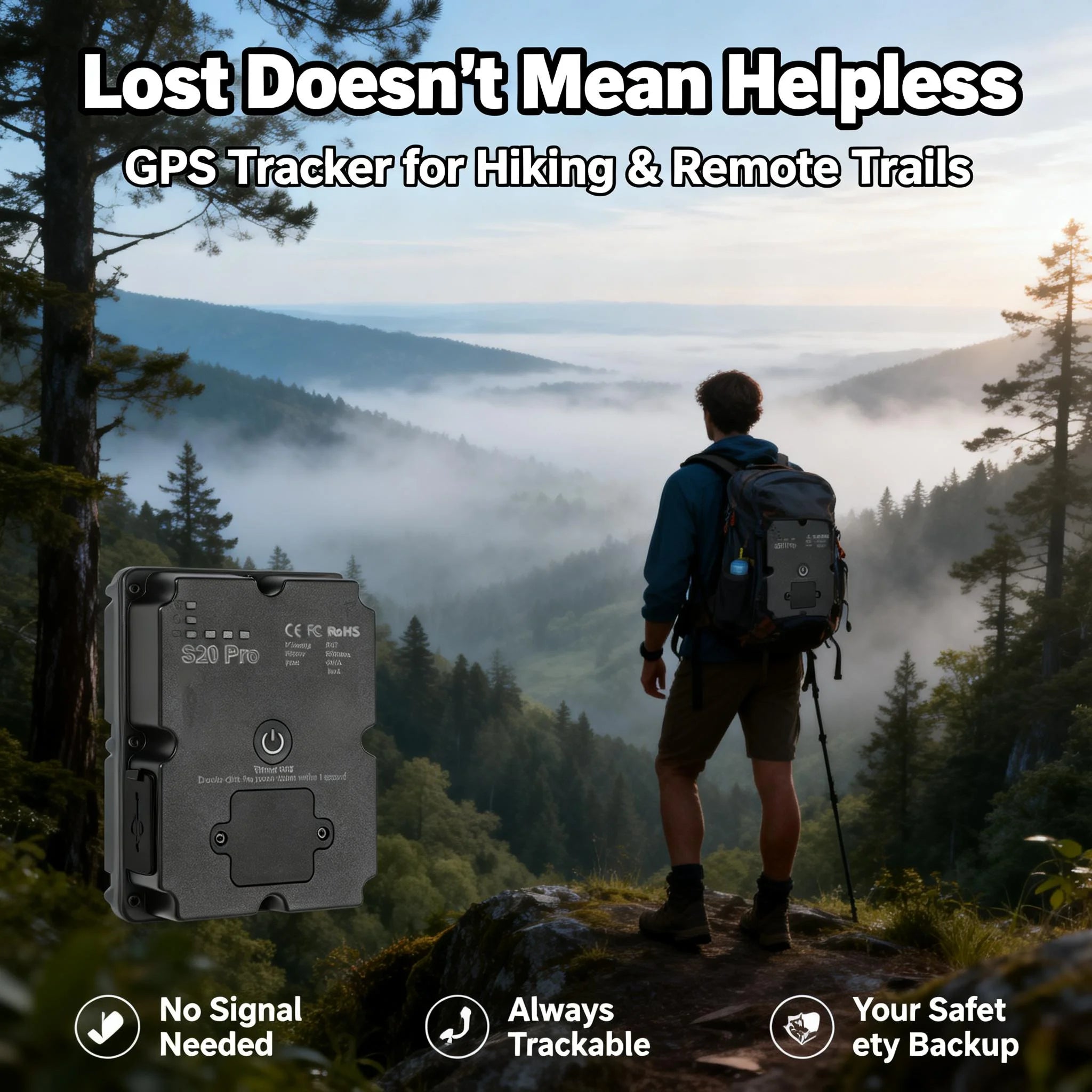 GPS Tracker for Hiking & Backpacking