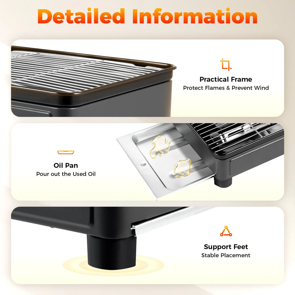 Portable Camping Grill — Butane Gas Stove