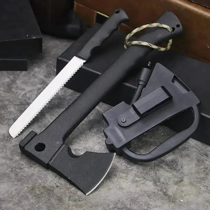 Survival Hatchet Kit — Axe, Saw, Knife & Fire Starter