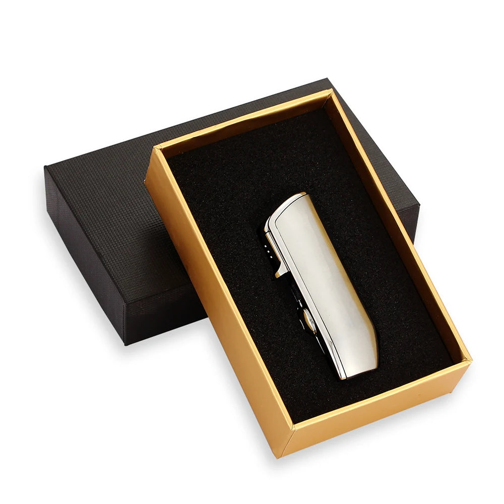 Luxury Windproof Butane Lighter — Refillable