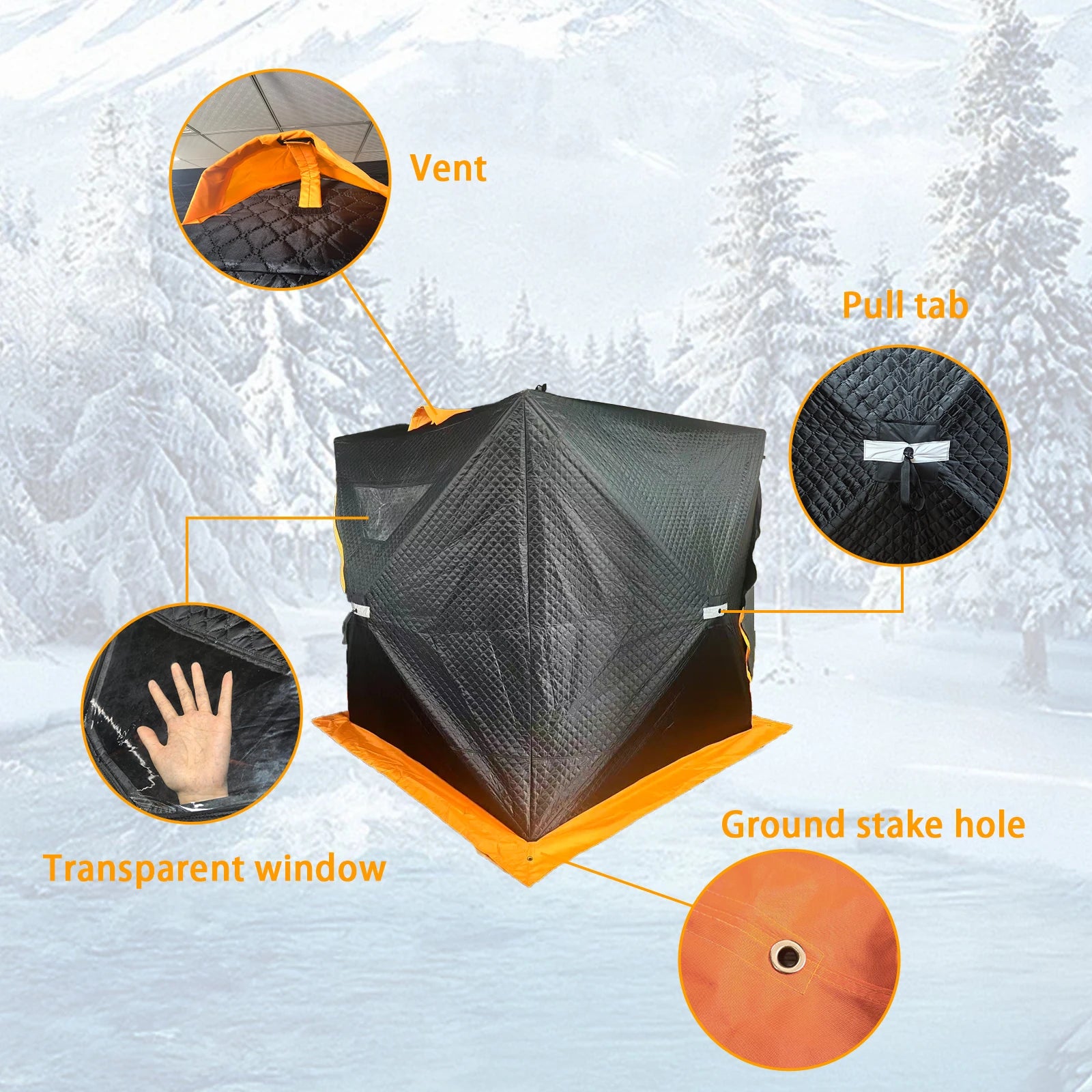 Portable Ice Fishing Shelter — Pop-Up Hub