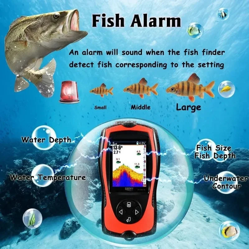 Portable Fish Finder — Handheld Sonar Sensor