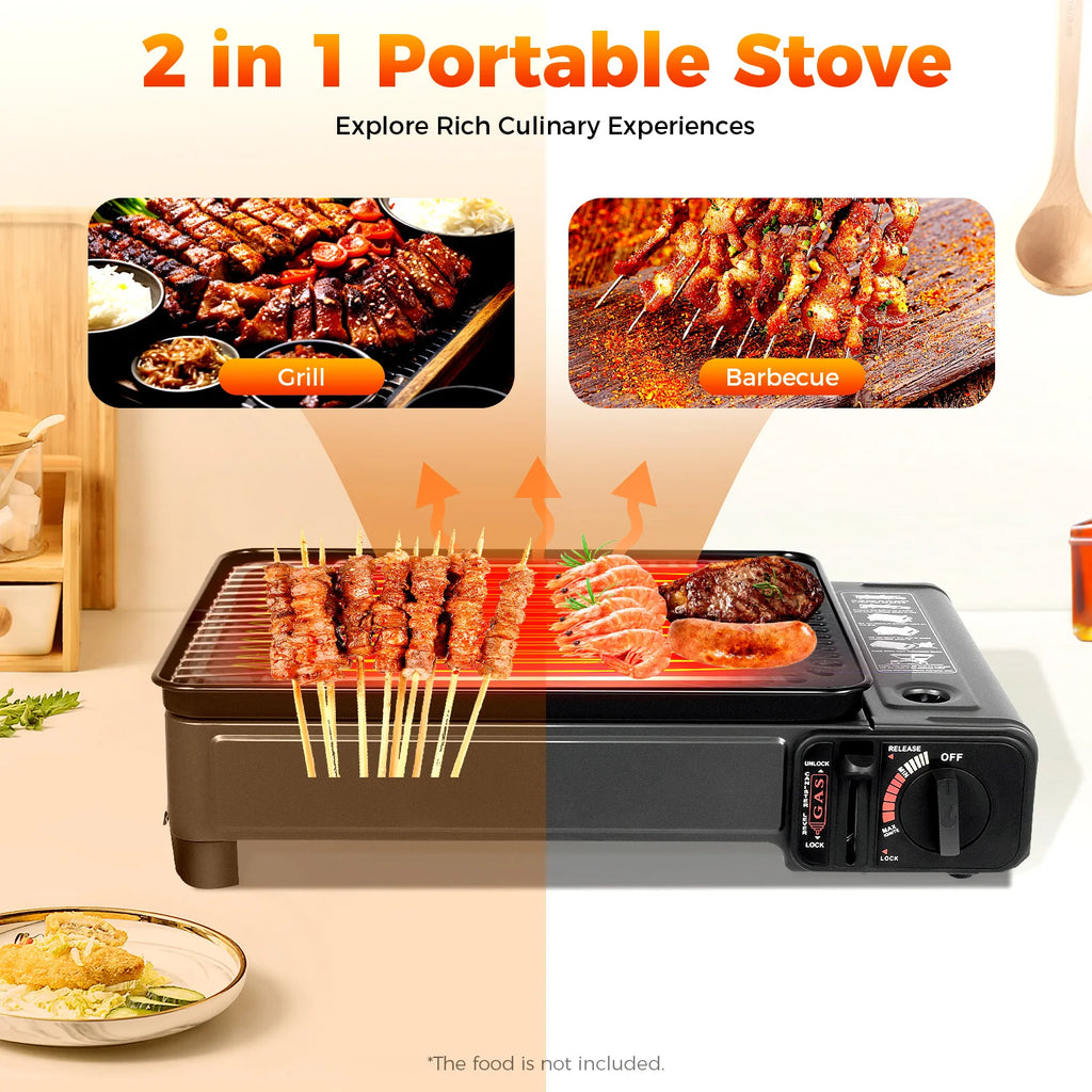 Portable Camping Grill — Butane Gas Stove