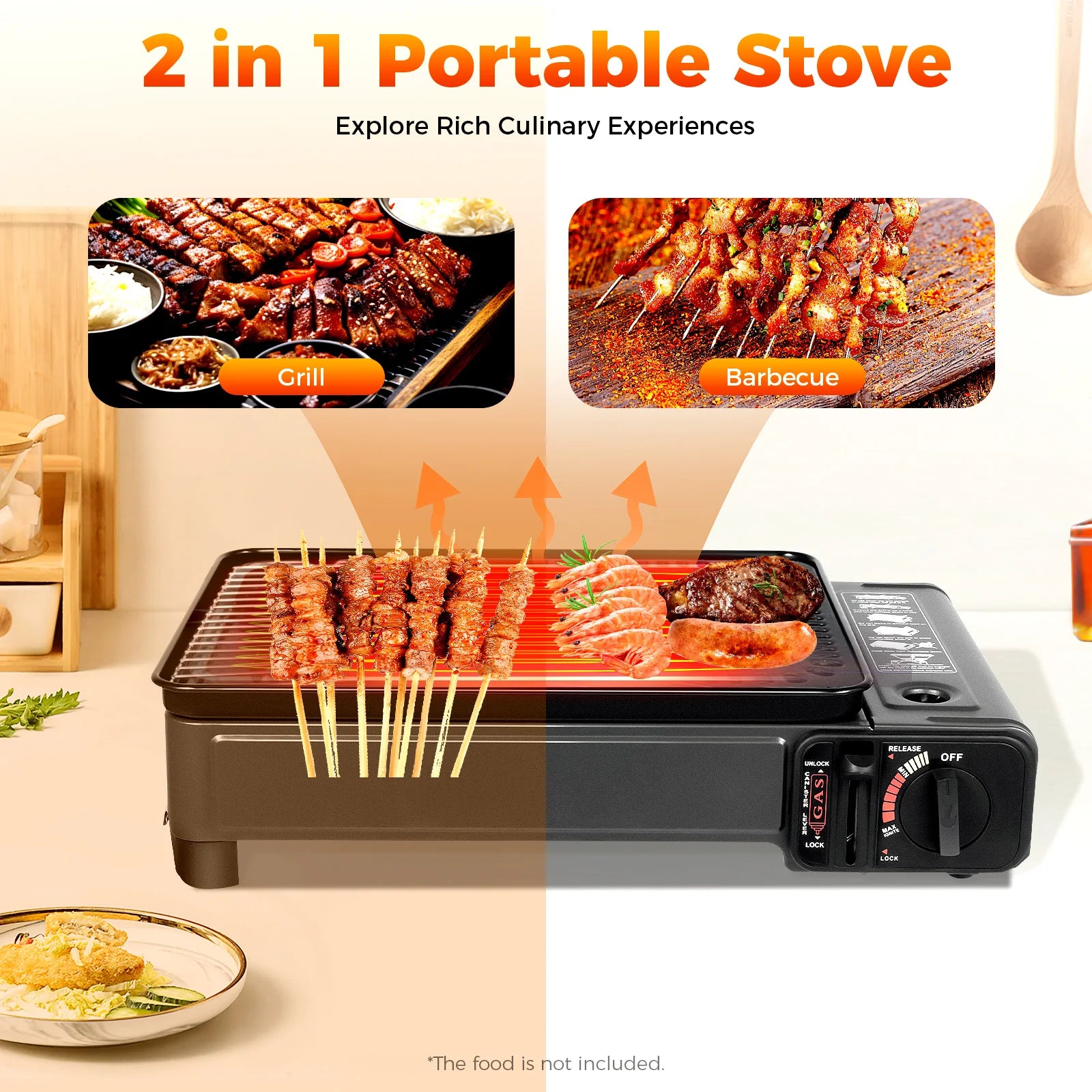 Portable Camping Grill — Butane Gas Stove