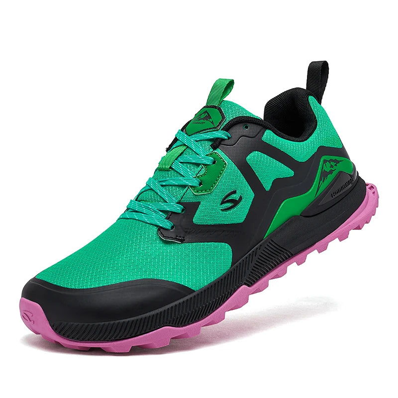 Unisex Hiking Sneakers — Lace-Up Trail Shoes