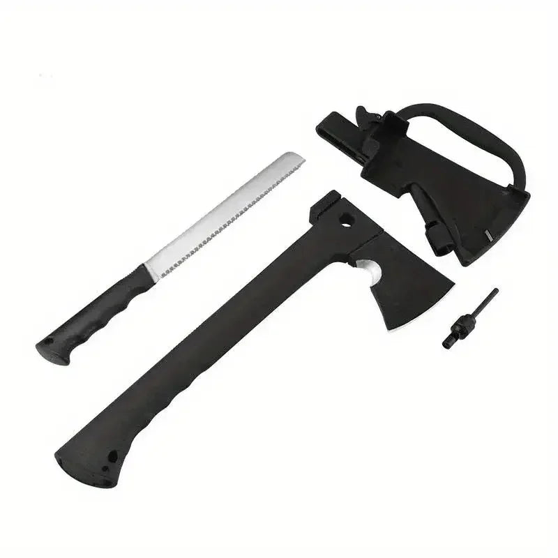 Survival Hatchet Kit — Axe, Saw, Knife & Fire Starter