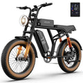 1500W Peak Electric Mountain Bike 48V 15.6Ah Removable Battery 28MPH 100 Mile Range Fat Tire E-Bike
