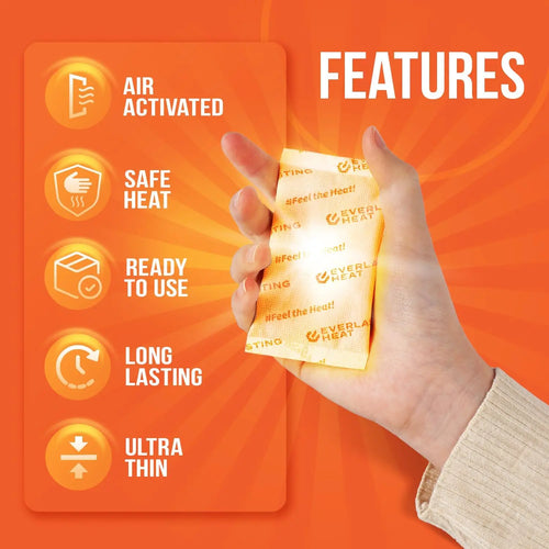 80-Pack Disposable Hand Warmers — Long-Lasting Heat