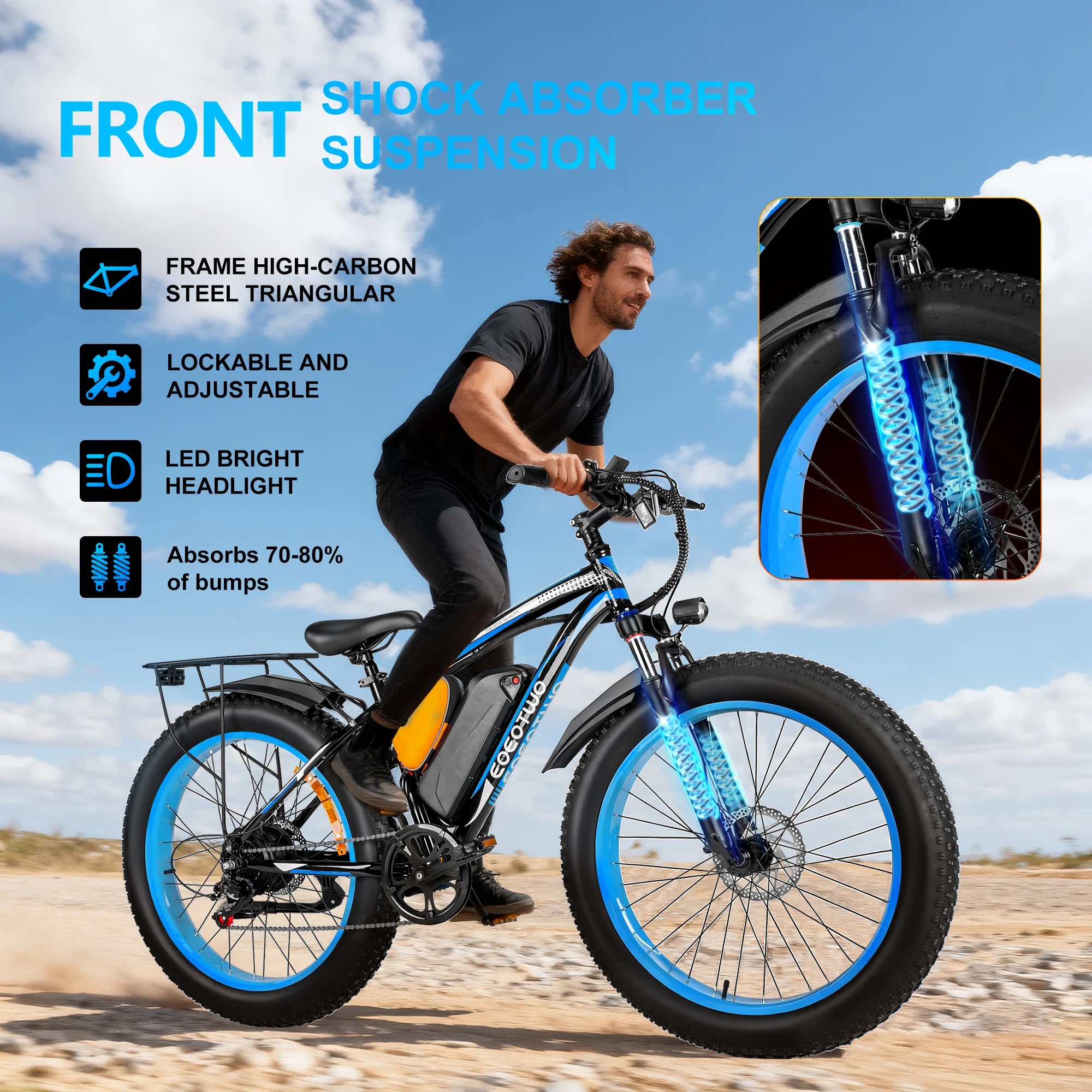 1500W Peak Electric Mountain Bike