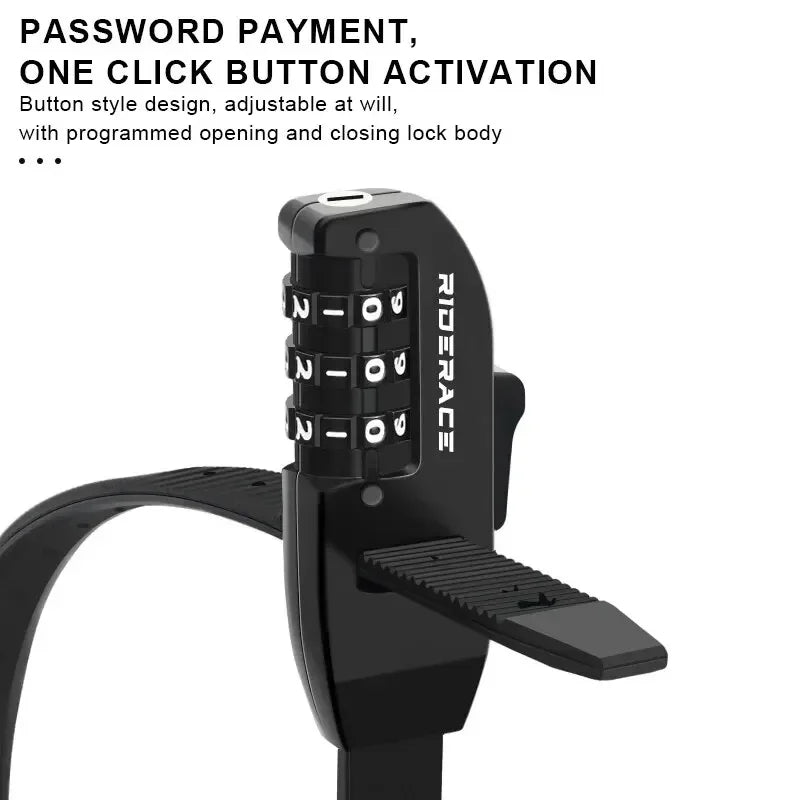3 Digit Password Bike Helmet Lock