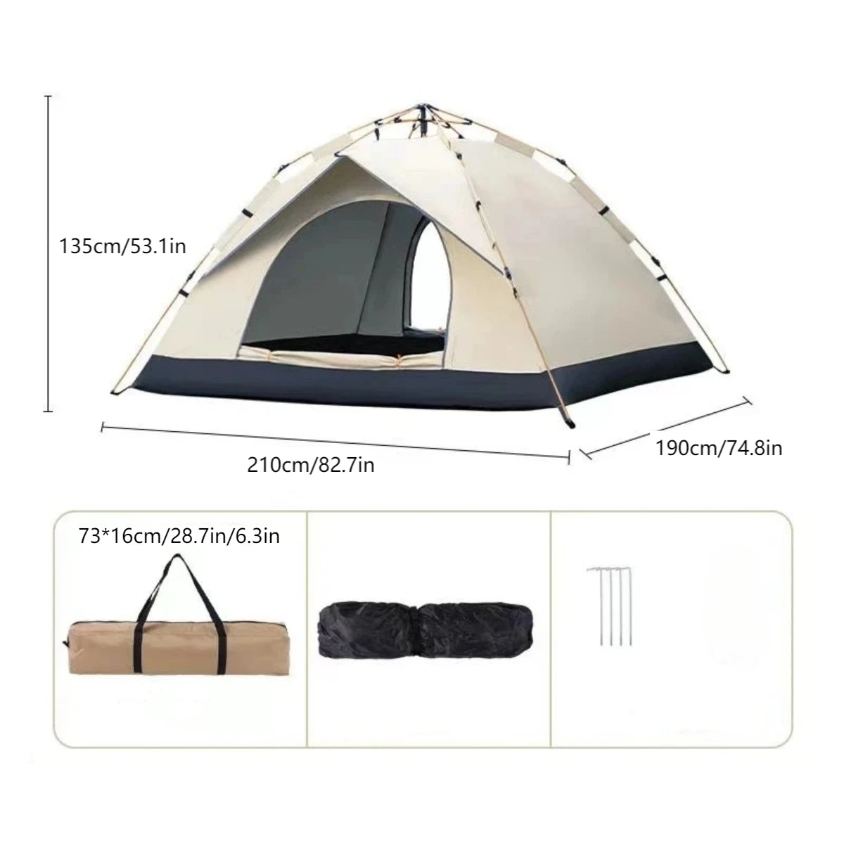 Quick-Opening Automatic Tent — Instant Setup