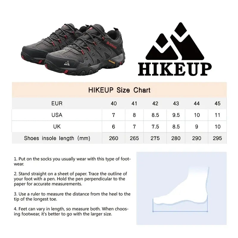 Men's Suede Leather Hiking Shoes — Outdoor Ready