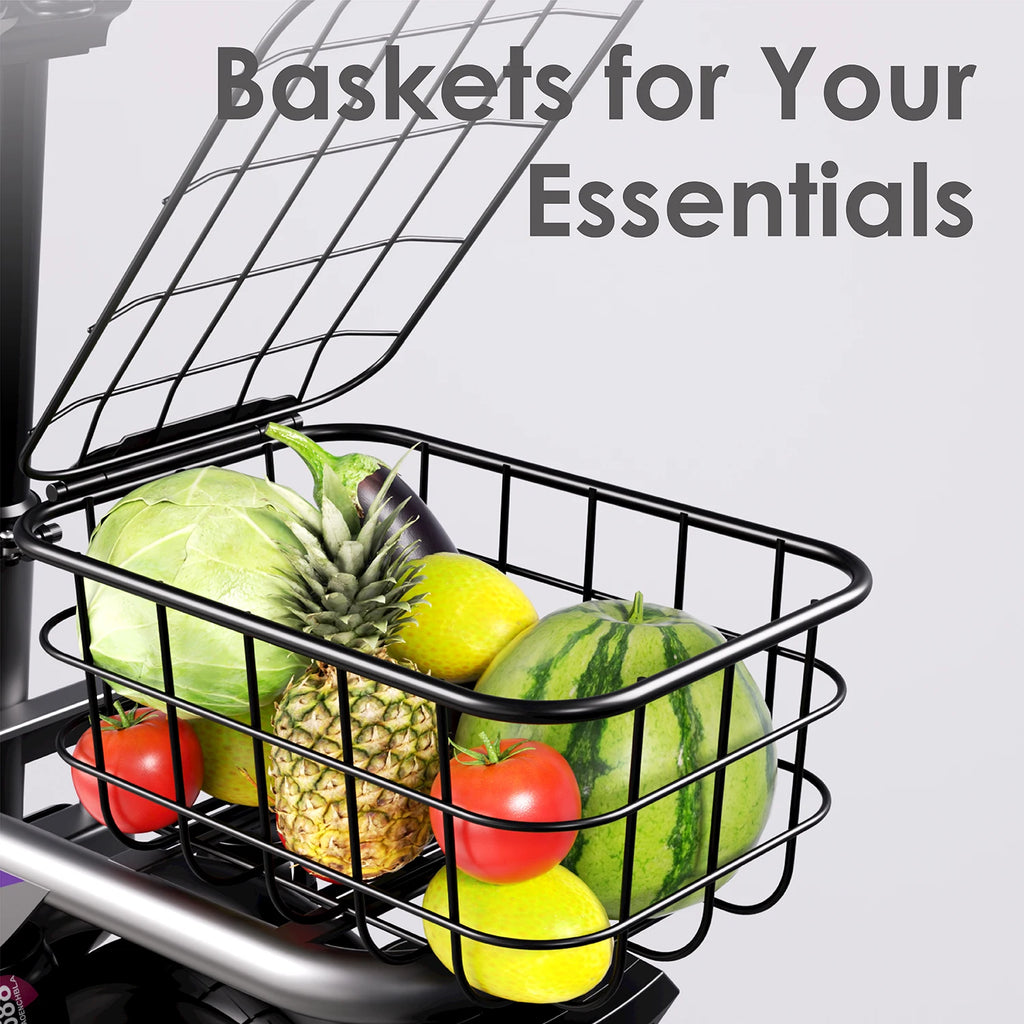 Adult Electric Scooter,500W motor,32mph, Foldable With a basket