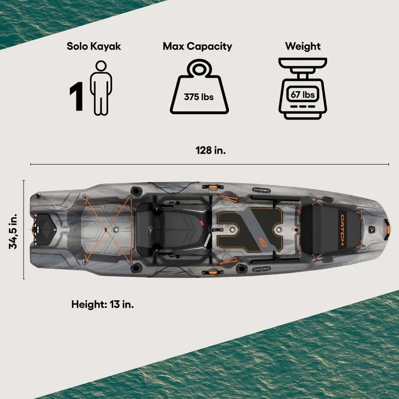 Premium Angler Kayak — Fishing Ready