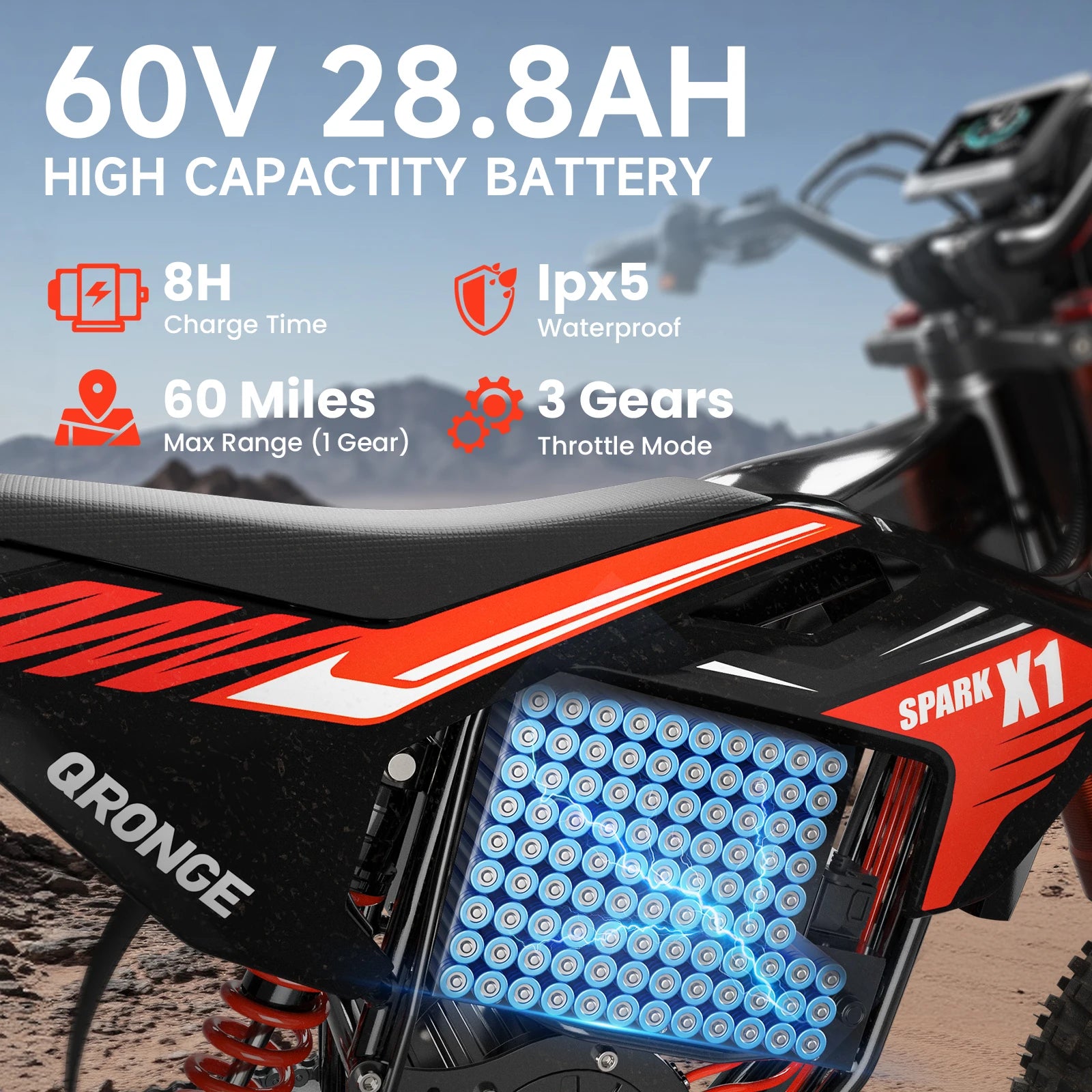 Spark Electric Dirt Bike 4500W
