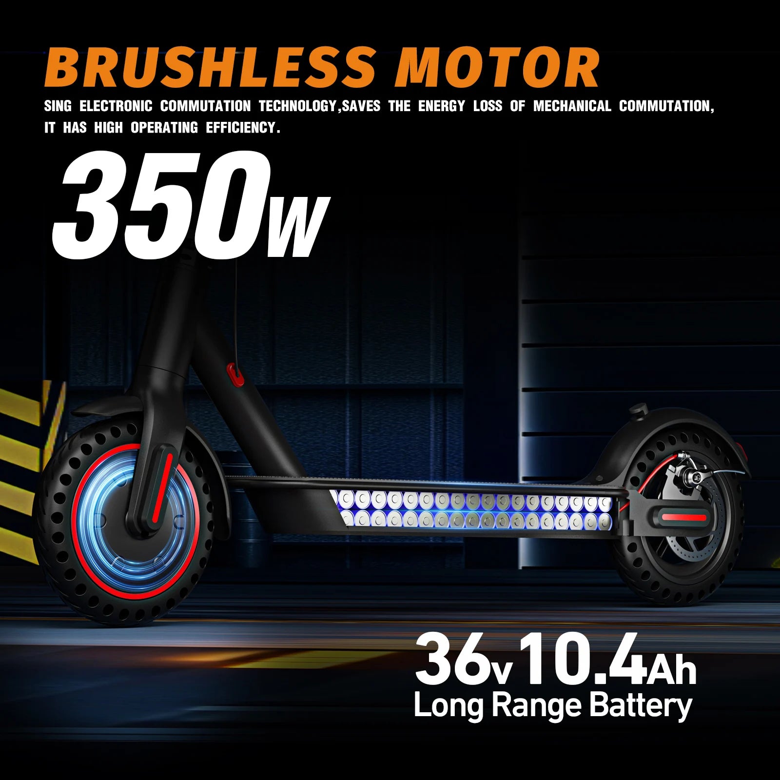 Foldable Electric Scooter for Adults, 8.5'' Solid Tires, Dual Brake System, Lightweight APP