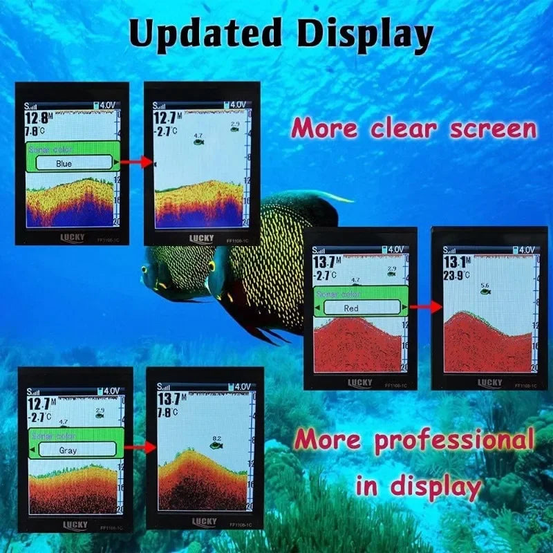 Portable Fish Finder — Handheld Sonar Sensor