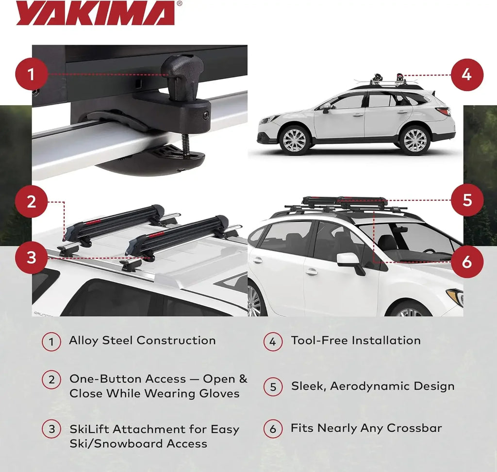 Ski & Snowboard Roof Rack — Car Carrier