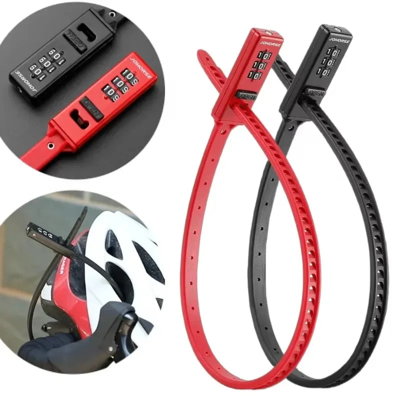 3 Digit Password Bike Helmet Lock
