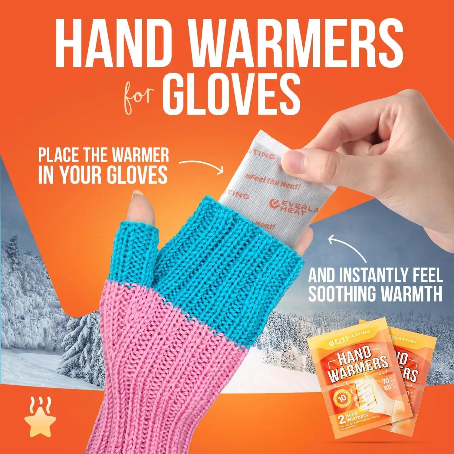 80-Pack Disposable Hand Warmers