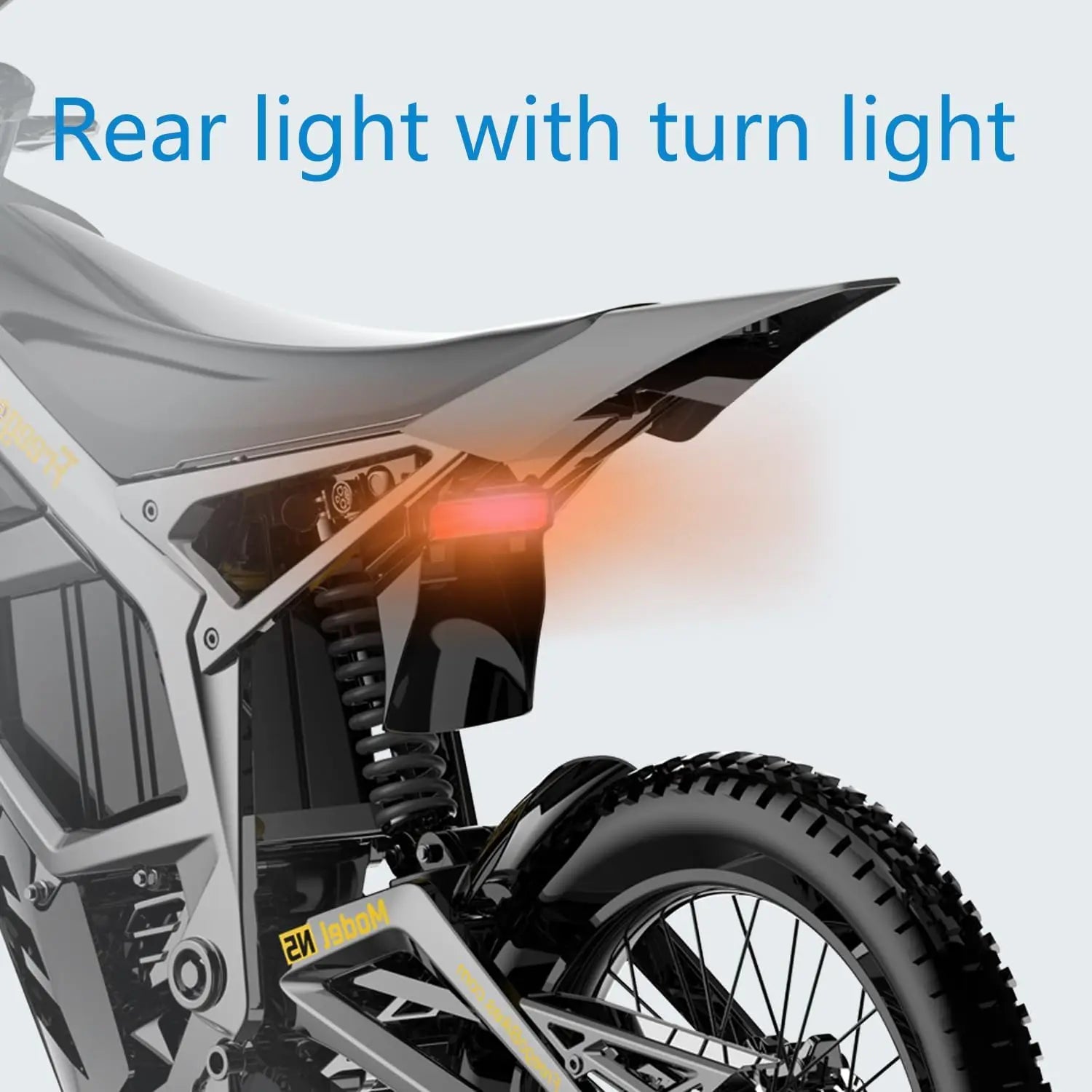 Electric Dirt Bike 72V 40Ah 8000W Peak Mid-Drive Motor 53 MPH