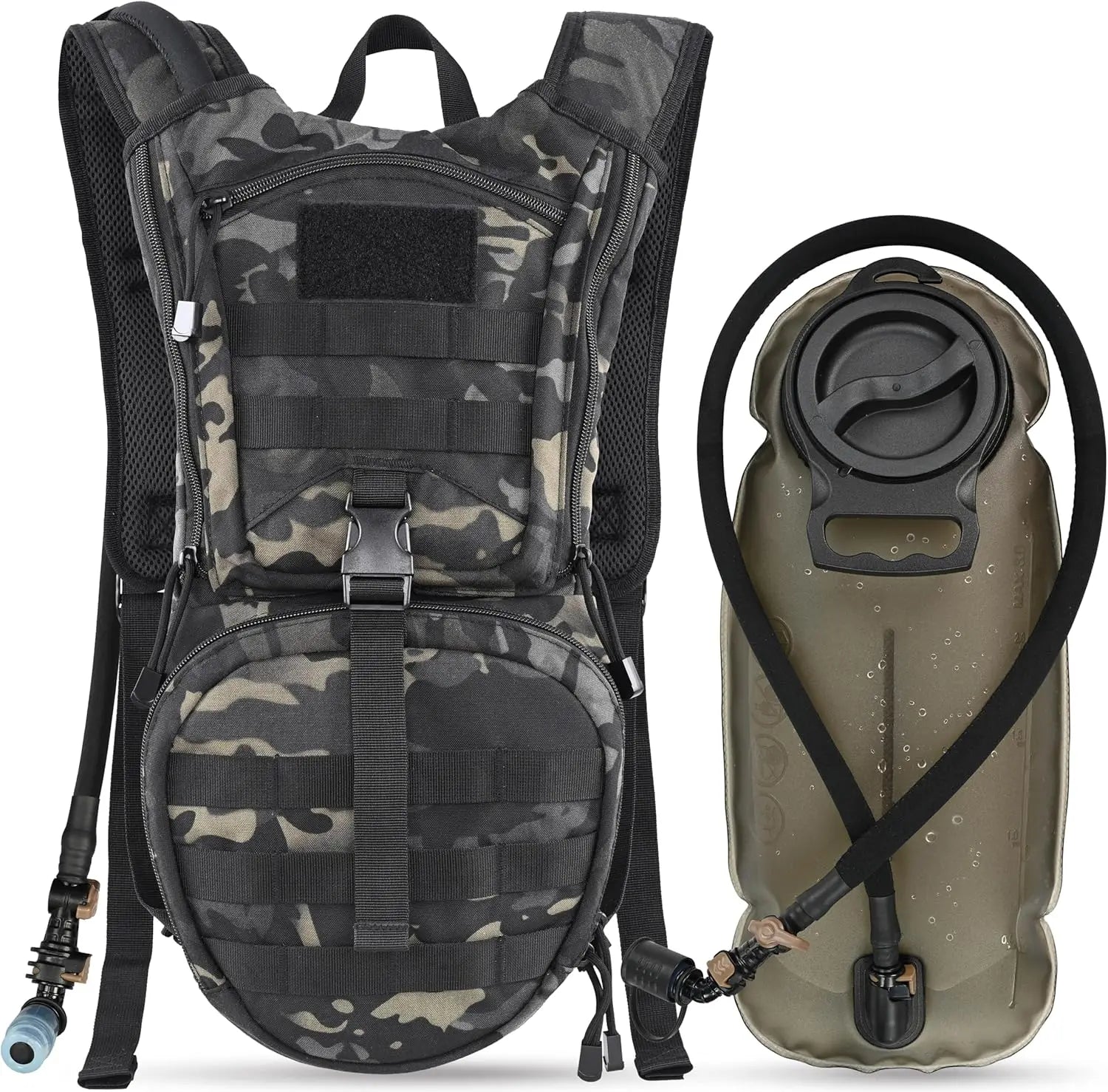 Tactical Hydration Backpack — 3L TPU Bladder