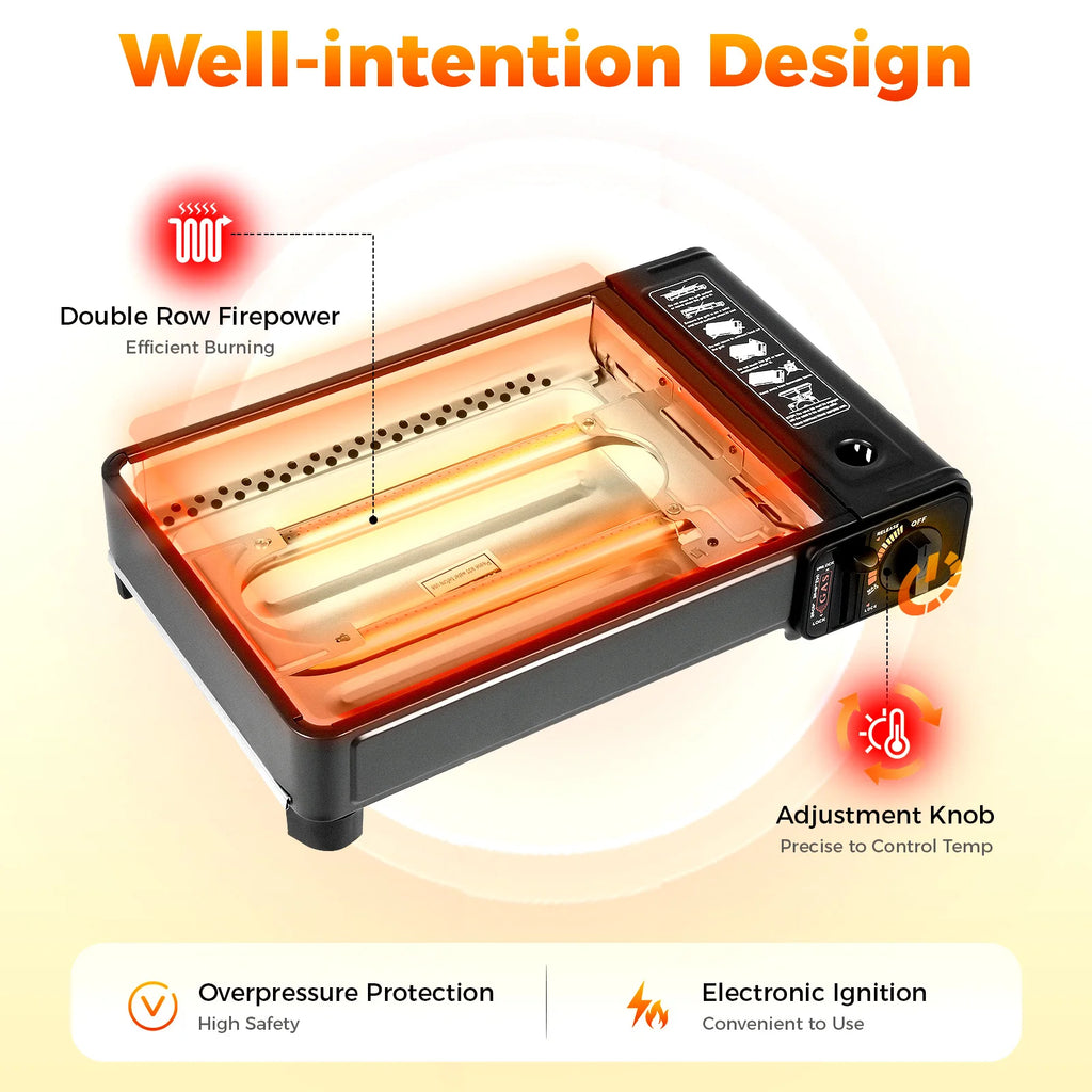 Portable Camping Grill — Butane Gas Stove
