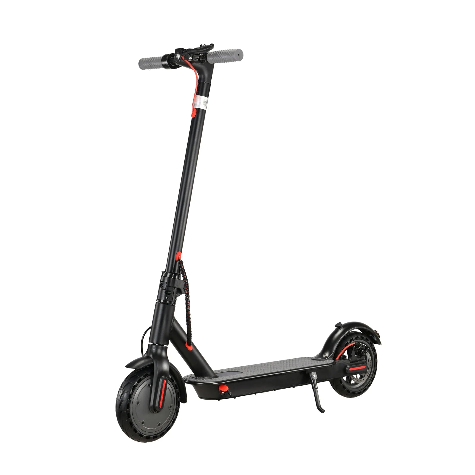 Foldable Electric Scooter for Adults, 8.5'' Solid Tires, Dual Brake System, Lightweight APP