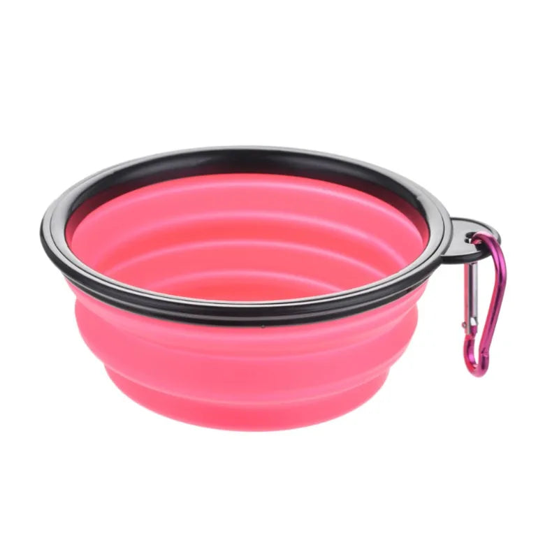 Collapsible Silicone Pet Bowl — Portable Food & Water